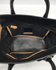 Reed Krakoff Black Leather & Calf Hair Atlantique Satchel