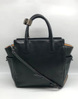 Reed Krakoff Black Leather & Calf Hair Atlantique Satchel