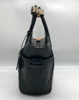 Reed Krakoff Black Leather & Calf Hair Atlantique Satchel