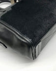 Reed Krakoff Black Leather & Calf Hair Atlantique Satchel
