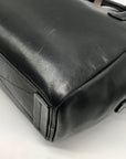 Reed Krakoff Black Leather & Calf Hair Atlantique Satchel