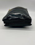 Giani Bernini Small Black Faux Leather Croc Dasher Crossbody