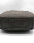 Michael Kors Brown & Acorn Signature Coated Canvas Lillie Shoulder Bag