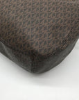 Michael Kors Brown & Acorn Signature Coated Canvas Lillie Shoulder Bag