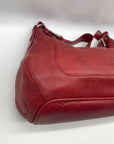 Longaberger Red Leather Rachel Shoulder Bag