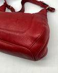 Longaberger Red Leather Rachel Shoulder Bag