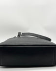 Mancini Black Pebbled Leather June Crossbody Bag