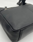 Mancini Black Pebbled Leather June Crossbody Bag