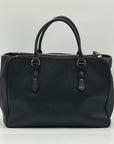 Kate Spade Black Pebbled Leather Mulberry Street Lise Satchel Bag