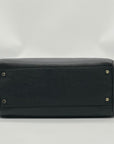 Kate Spade Black Pebbled Leather Mulberry Street Lise Satchel Bag
