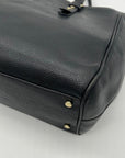 Kate Spade Black Pebbled Leather Mulberry Street Lise Satchel Bag