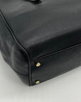 Kate Spade Black Pebbled Leather Mulberry Street Lise Satchel Bag