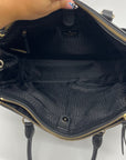 Kate Spade Black Pebbled Leather Mulberry Street Lise Satchel Bag
