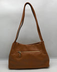 Kattee Caramel Leather Shoulder Bag