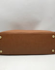 Kattee Caramel Leather Shoulder Bag
