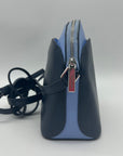 Kate Spade Blue Saffiano Leather Dome Crossbody Bag
