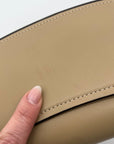 Michael Kors Camel Leather Mila Chain Sling Messenger Bag