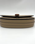 Michael Kors Camel Leather Mila Chain Sling Messenger Bag