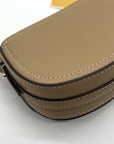 Michael Kors Camel Leather Mila Chain Sling Messenger Bag