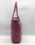 Coach Purple Patent Leather Gallery Embossed Tote Bag F19818