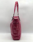 Coach Purple Patent Leather Gallery Embossed Tote Bag F19818