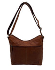 Jack Georges Brown Leather Voyager Sophia Hobo bag