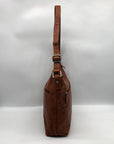 Jack Georges Brown Leather Voyager Sophia Hobo bag