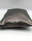 Marc Jacobs Dark Glossy Gray Zip Pouch