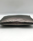 Marc Jacobs Dark Glossy Gray Zip Pouch