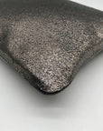 Marc Jacobs Dark Glossy Gray Zip Pouch