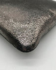 Marc Jacobs Dark Glossy Gray Zip Pouch
