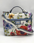 Brighton Multicolor Floral Pebbled Leather Clarette Crossbody Bag