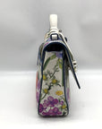 Brighton Multicolor Floral Pebbled Leather Clarette Crossbody Bag