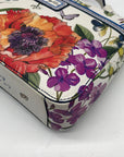 Brighton Multicolor Floral Pebbled Leather Clarette Crossbody Bag