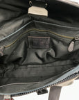 Coach Blue Leather Manhattan Bike Messenger Bag 25990