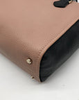 Kate Spade Pink & Black Pebbled Leather Hayden Jackson Street Convertible Satchel
