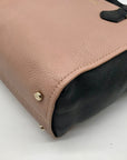 Kate Spade Pink & Black Pebbled Leather Hayden Jackson Street Convertible Satchel