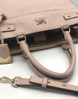 Michael Kors Reagan Soft Pink Leather Satchel