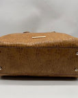 Brahmin Brown Embossed Leather Shoulder Bag