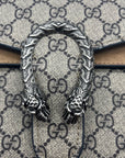 Gucci Beige And Ebony GG Supreme Dionysus Medium Shoulder Bag