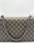 Gucci Beige And Ebony GG Supreme Dionysus Medium Shoulder Bag