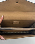 Gucci Beige And Ebony GG Supreme Dionysus Medium Shoulder Bag