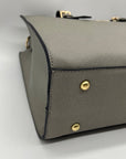 Elim & Paul Grey Faux Leather Tote Bag