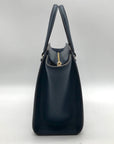 Michael Kors Blue Pebbled Leather Small Satchel Bag