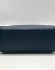 Michael Kors Blue Pebbled Leather Small Satchel Bag