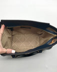 Michael Kors Blue Pebbled Leather Small Satchel Bag