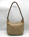 Brighton Gold Pebbled Leather Barbados Shoulder Bag