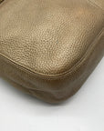 Brighton Gold Pebbled Leather Barbados Shoulder Bag