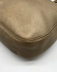 Brighton Gold Pebbled Leather Barbados Shoulder Bag