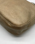 Brighton Gold Pebbled Leather Barbados Shoulder Bag